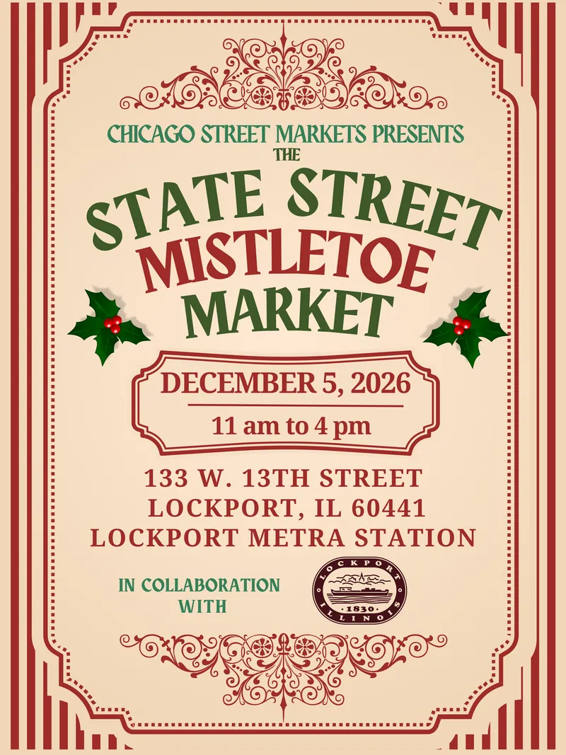 State Street Mistletoe Market poster